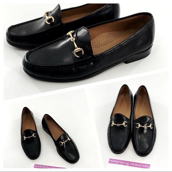 Cole Haan Ascot Gold Horse Bit Loafer 